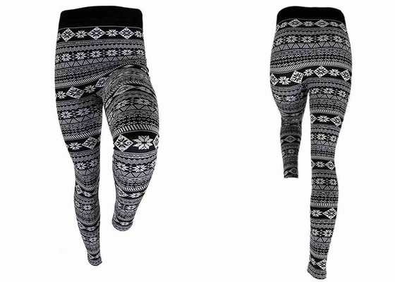 Snowflake Women'S Fleece Leggings Ladies Fleece Lined Leggings
