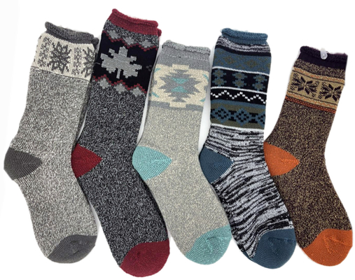 Outdoor Funky Mens Socks Jacquard Melange Boots Socks Ladies