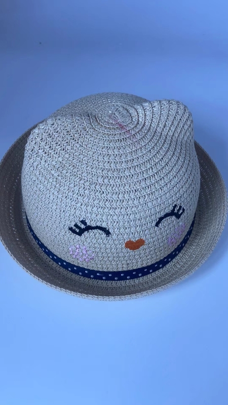 Breathable Straw Sun Hat Wide Brim Floppy Womens Summer Beach Hat Ribbon Solid Natural