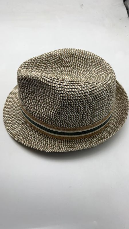 Elegant 3 Inch Round Straw Sun Hat With Ribbon