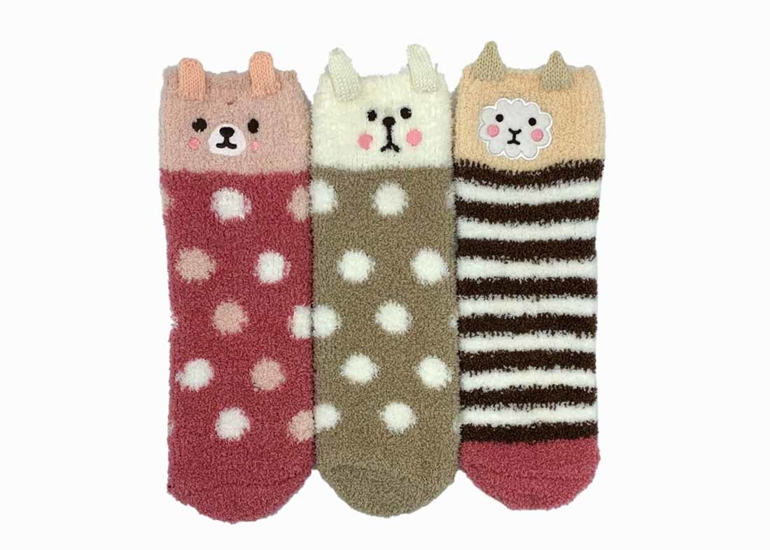 Animal 3D Design Soft Cozy Socks Indoor Cozy Socks